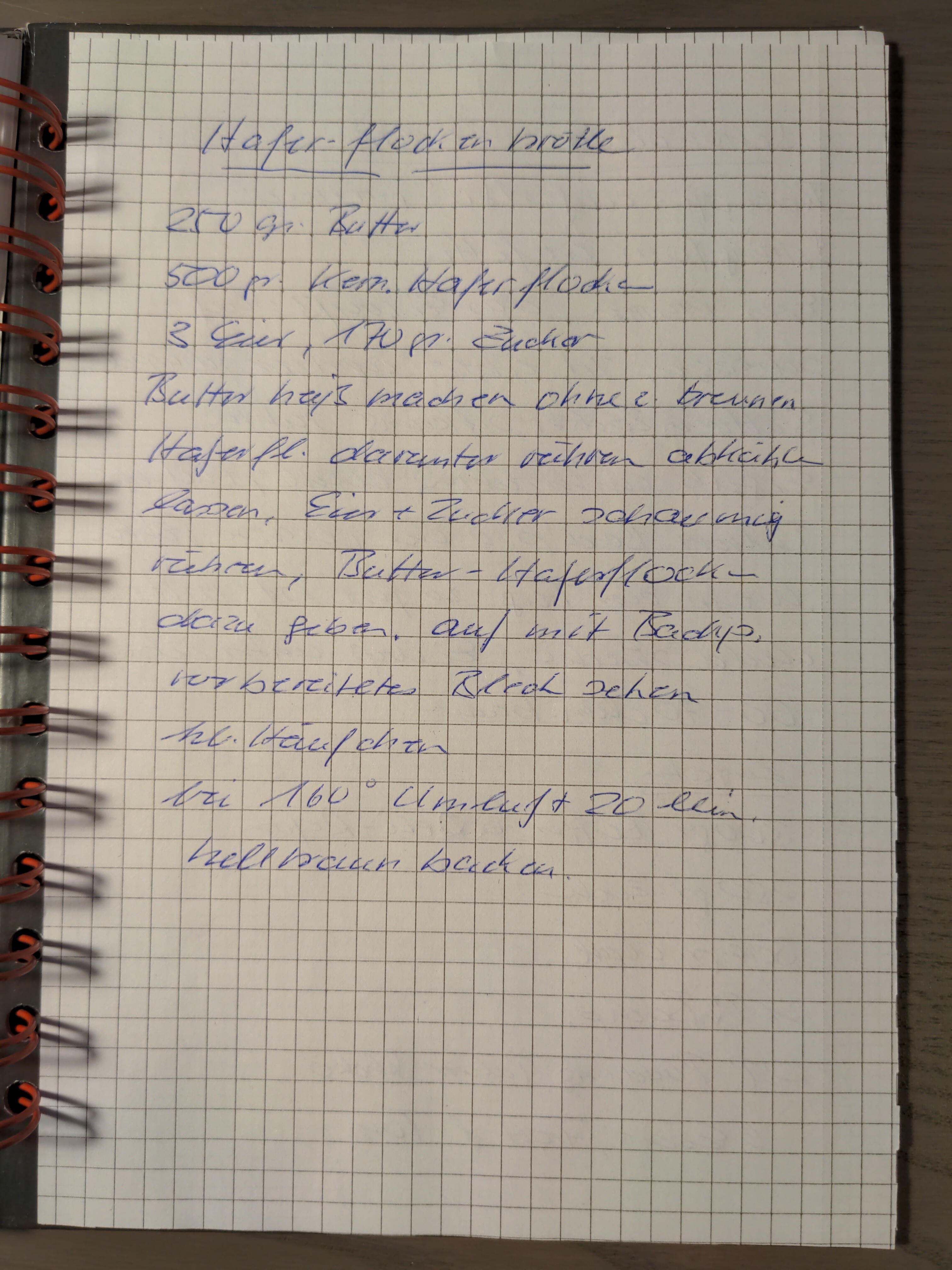 my grandmas handwritten version of this recipe