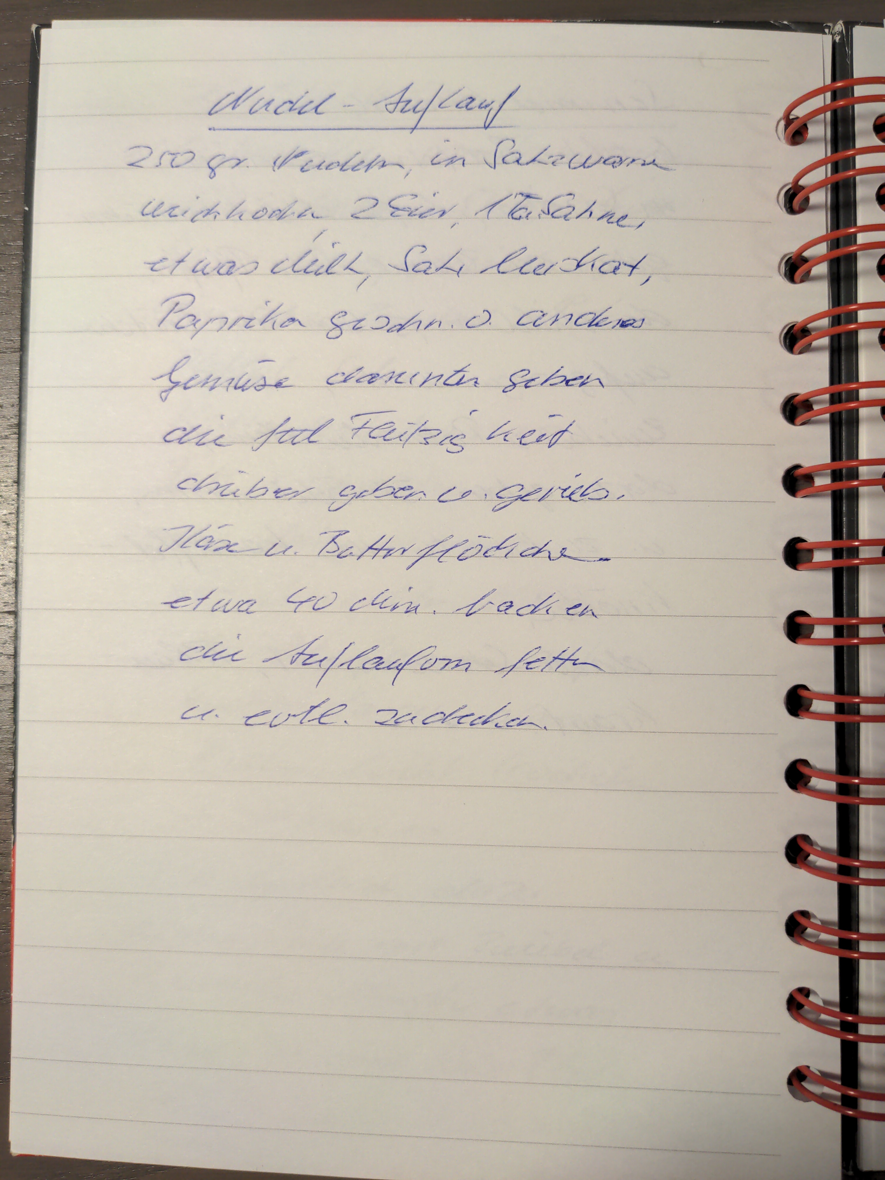 my grandmas handwritten version of this recipe