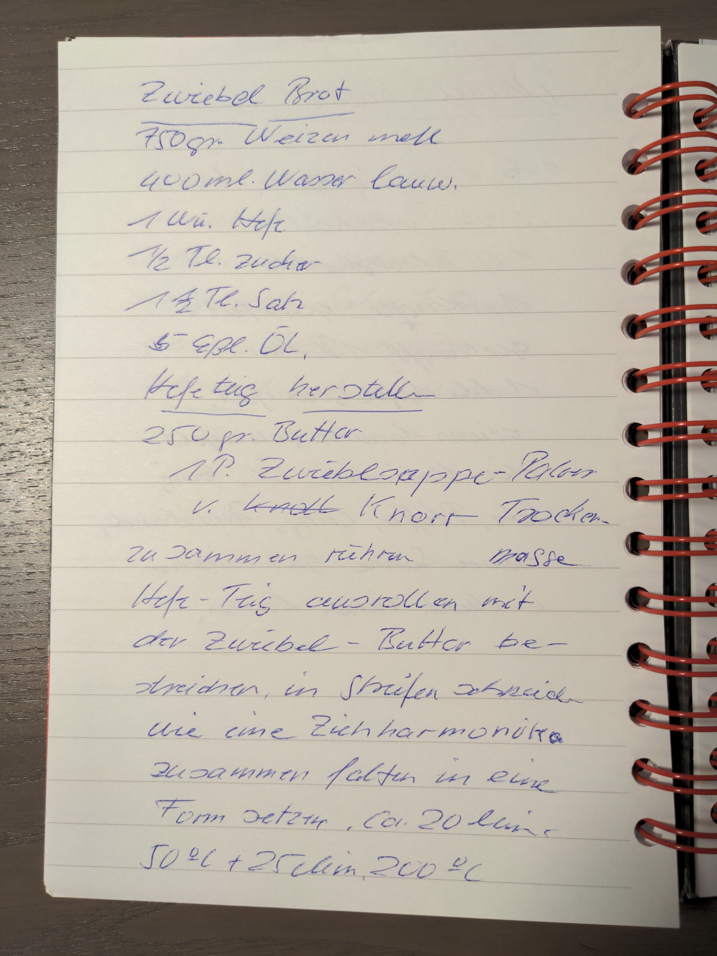 my grandmas handwritten version of this recipe